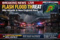 Flash flood threat: Mid-Atlantic and New England weather alert